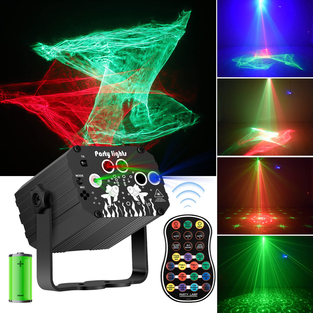 Enjoyedled 3-in-1 Nebula Laser DJ Stage Light – 2 Colors - Flex Gamingproduct_type