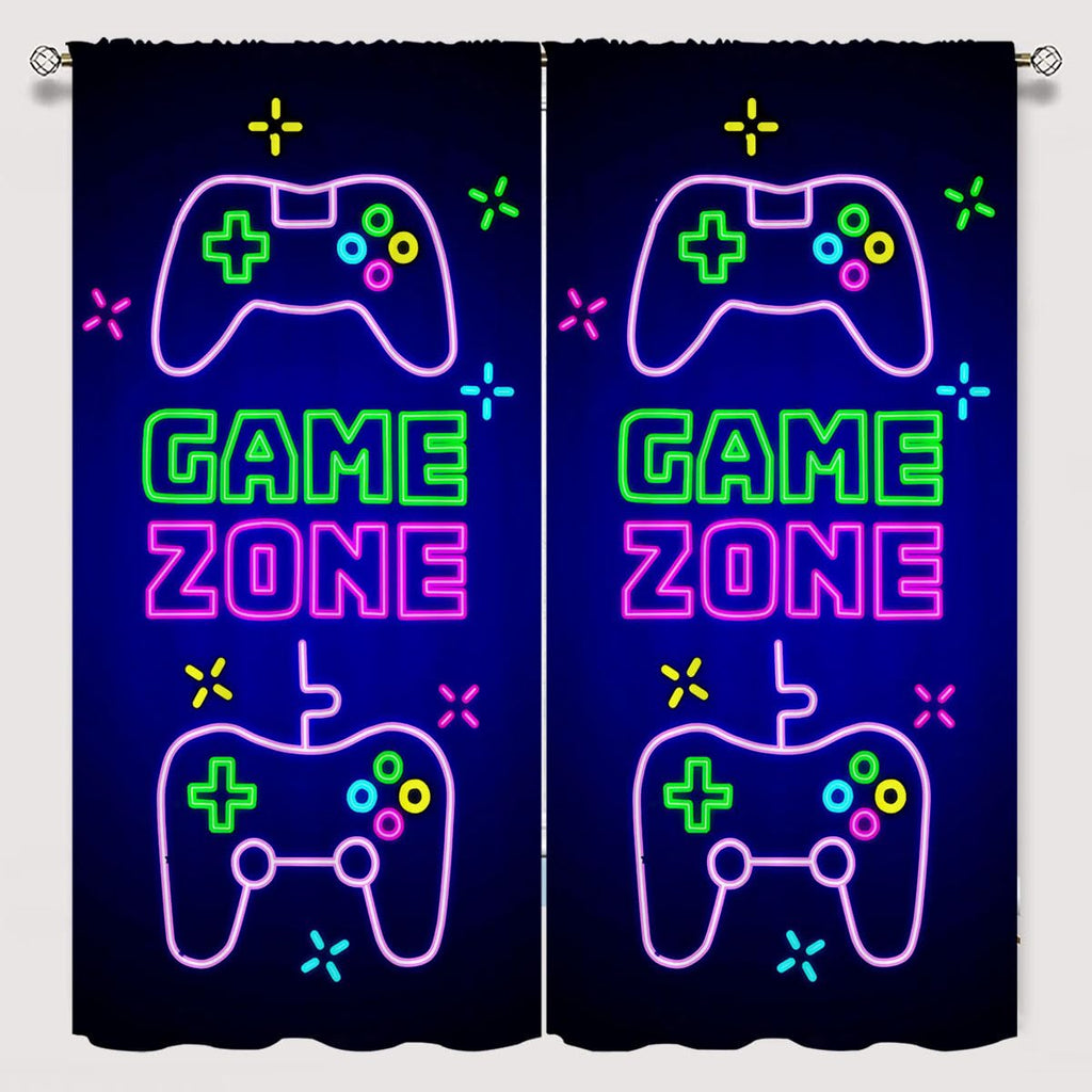 Fangpamz Gamepad Blackout Curtains, 2 Panels – 7 Sizes & 2 Designs - Flex Gamingproduct_type