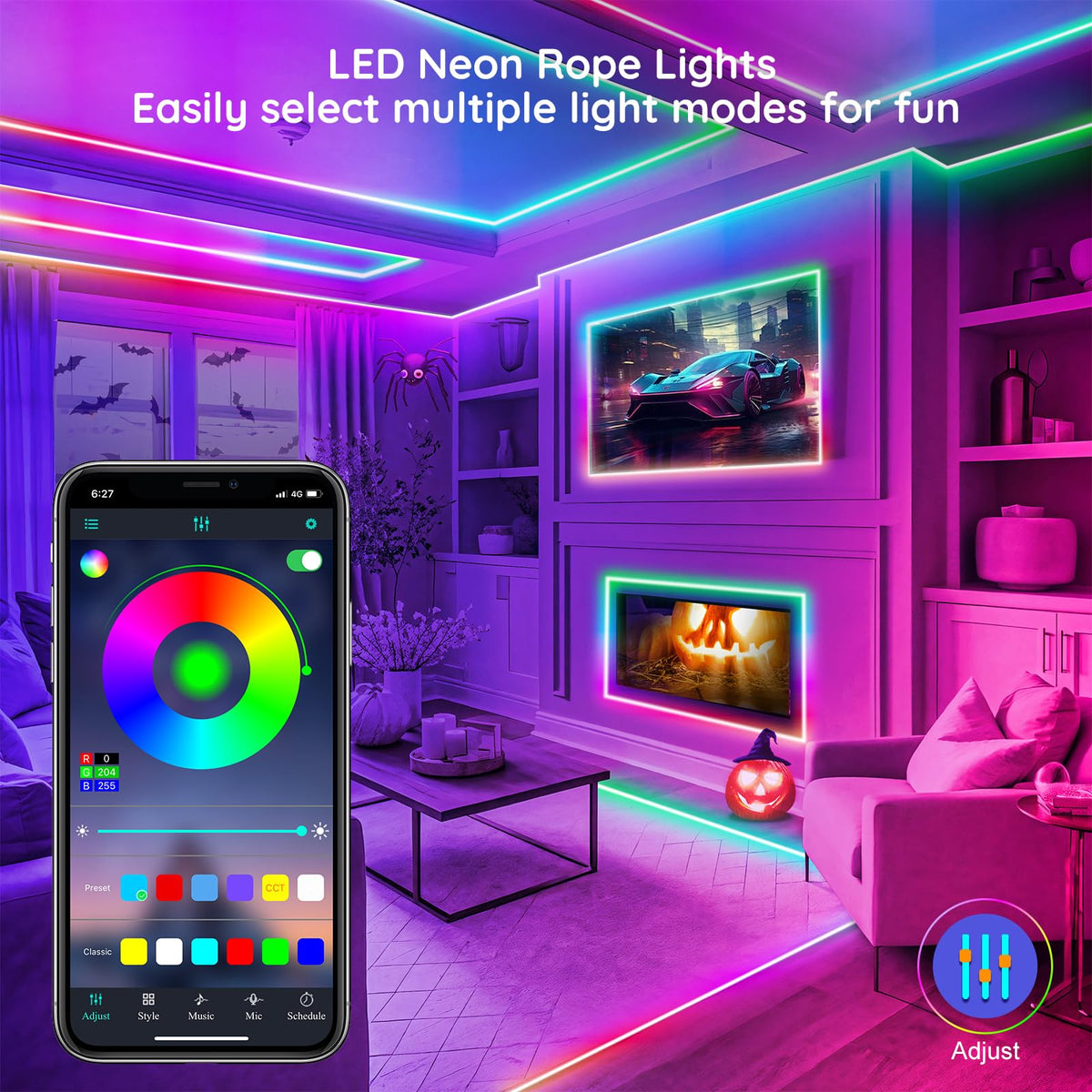 FBZ RGB Neon LED Rope Light – 5 Sizes - Flex Gamingproduct_type