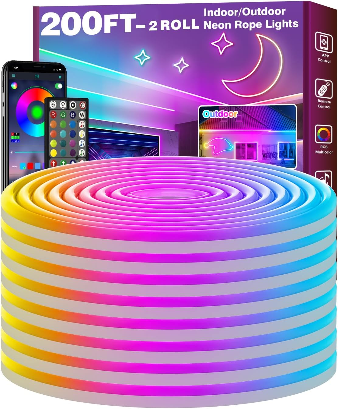 FBZ RGB Neon LED Rope Light – 5 Sizes - Flex Gamingproduct_type
