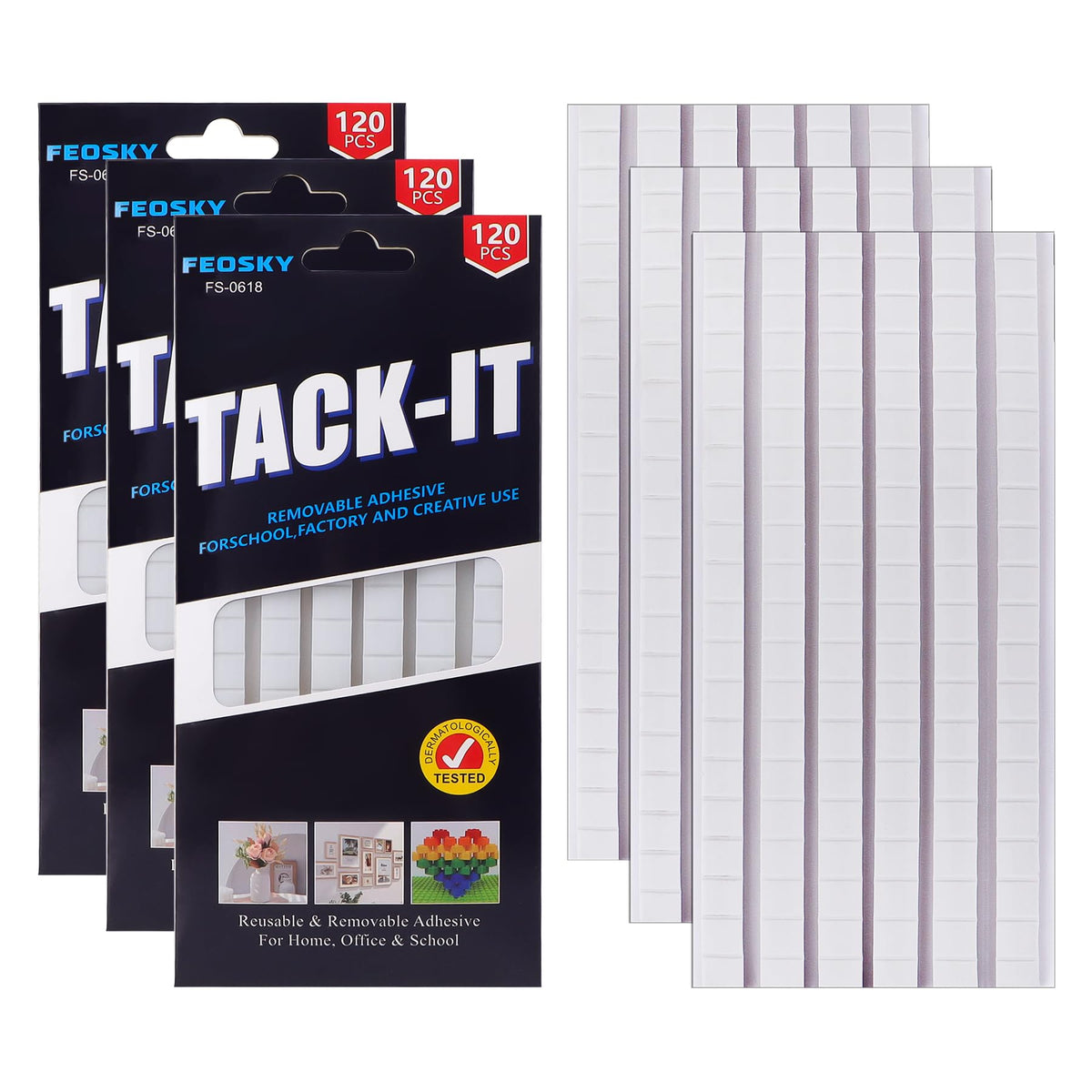 Feosky Removable Poster Putty – 8 Colors & 3 Pack Sizes - Flex Gamingproduct_type