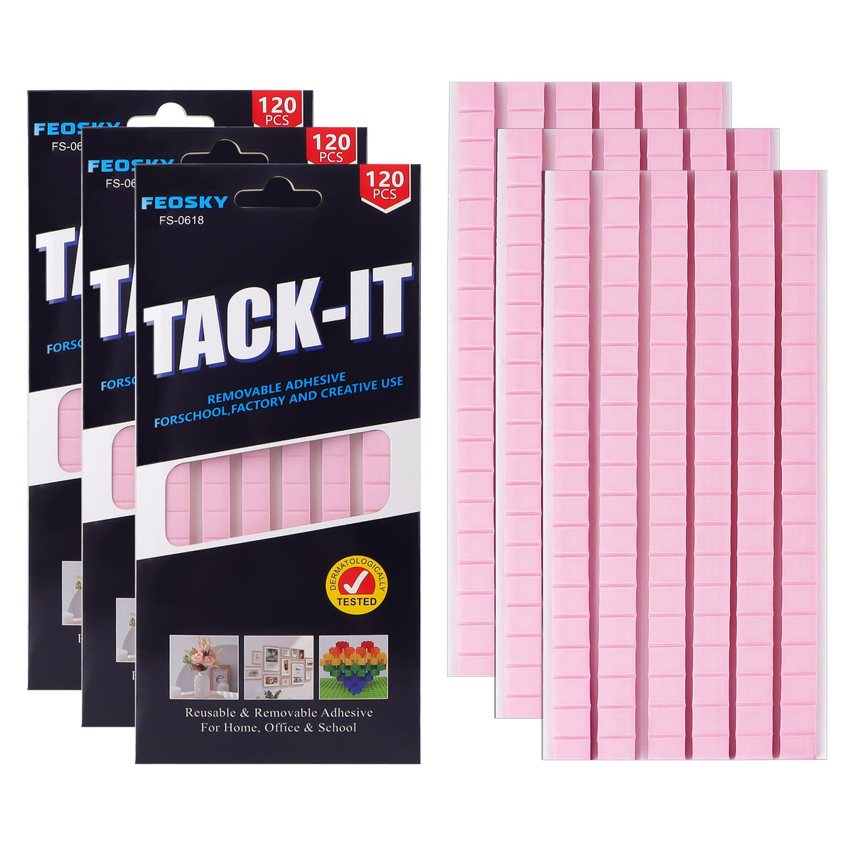 Feosky Removable Poster Putty – 8 Colors & 3 Pack Sizes - Flex Gamingproduct_type
