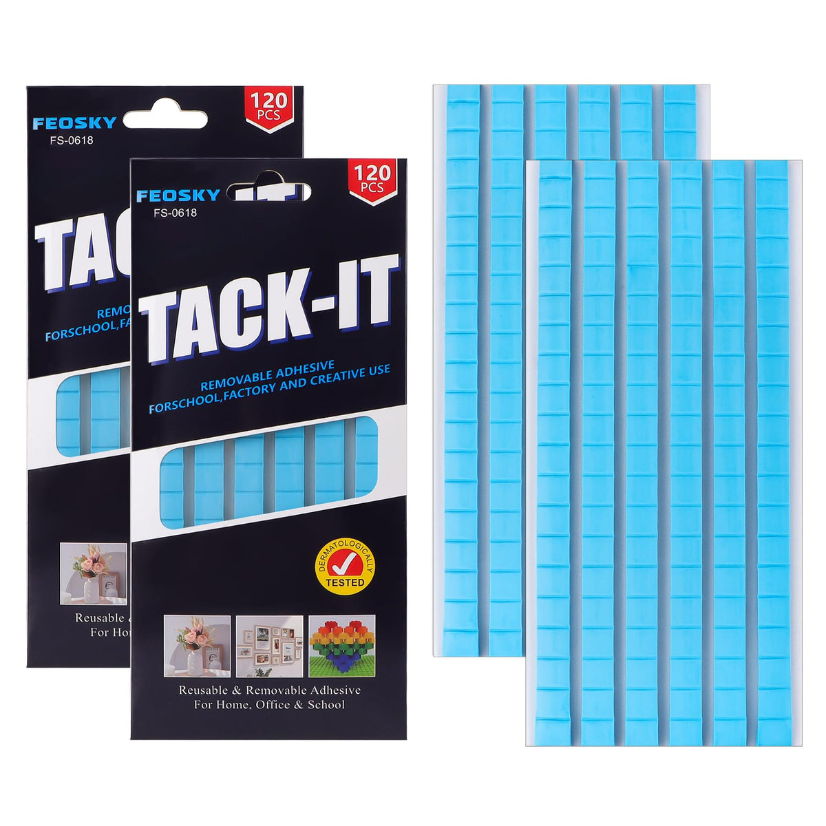 Feosky Removable Poster Putty – 8 Colors & 3 Pack Sizes - Flex Gamingproduct_type