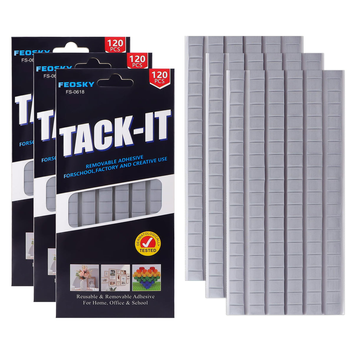 Feosky Removable Poster Putty – 8 Colors & 3 Pack Sizes - Flex Gamingproduct_type