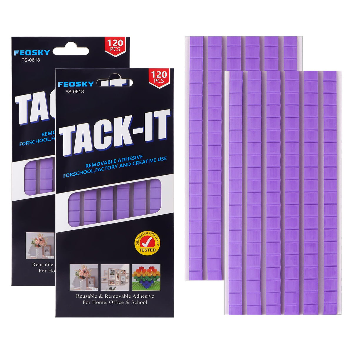 Feosky Removable Poster Putty – 8 Colors & 3 Pack Sizes - Flex Gamingproduct_type