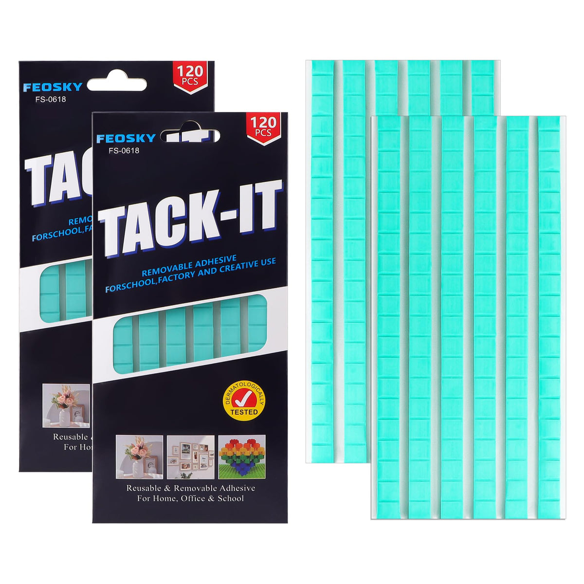Feosky Removable Poster Putty – 8 Colors & 3 Pack Sizes - Flex Gamingproduct_type