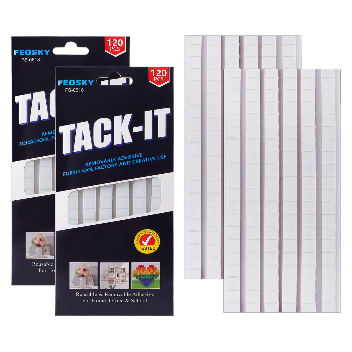 Feosky Removable Poster Putty – 8 Colors & 3 Pack Sizes - Flex Gamingproduct_type