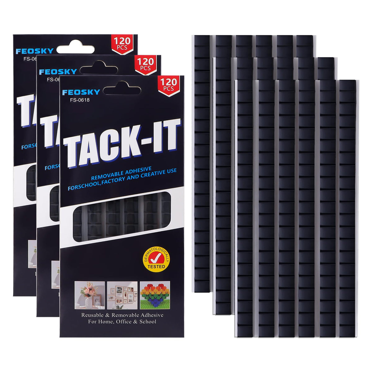 Feosky Removable Poster Putty – 8 Colors & 3 Pack Sizes - Flex Gamingproduct_type