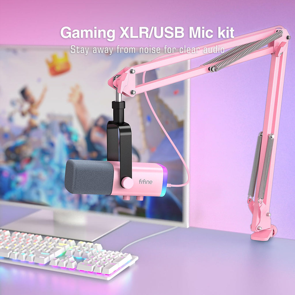 FIFINE AmpliGame AM8T XLR/USB Gaming Microphone Kit – 3 Colors - Flex Gamingproduct_type