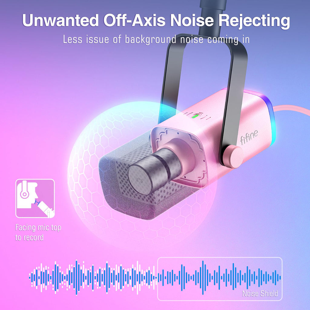 FIFINE AmpliGame AM8T XLR/USB Gaming Microphone Kit – 3 Colors - Flex Gamingproduct_type