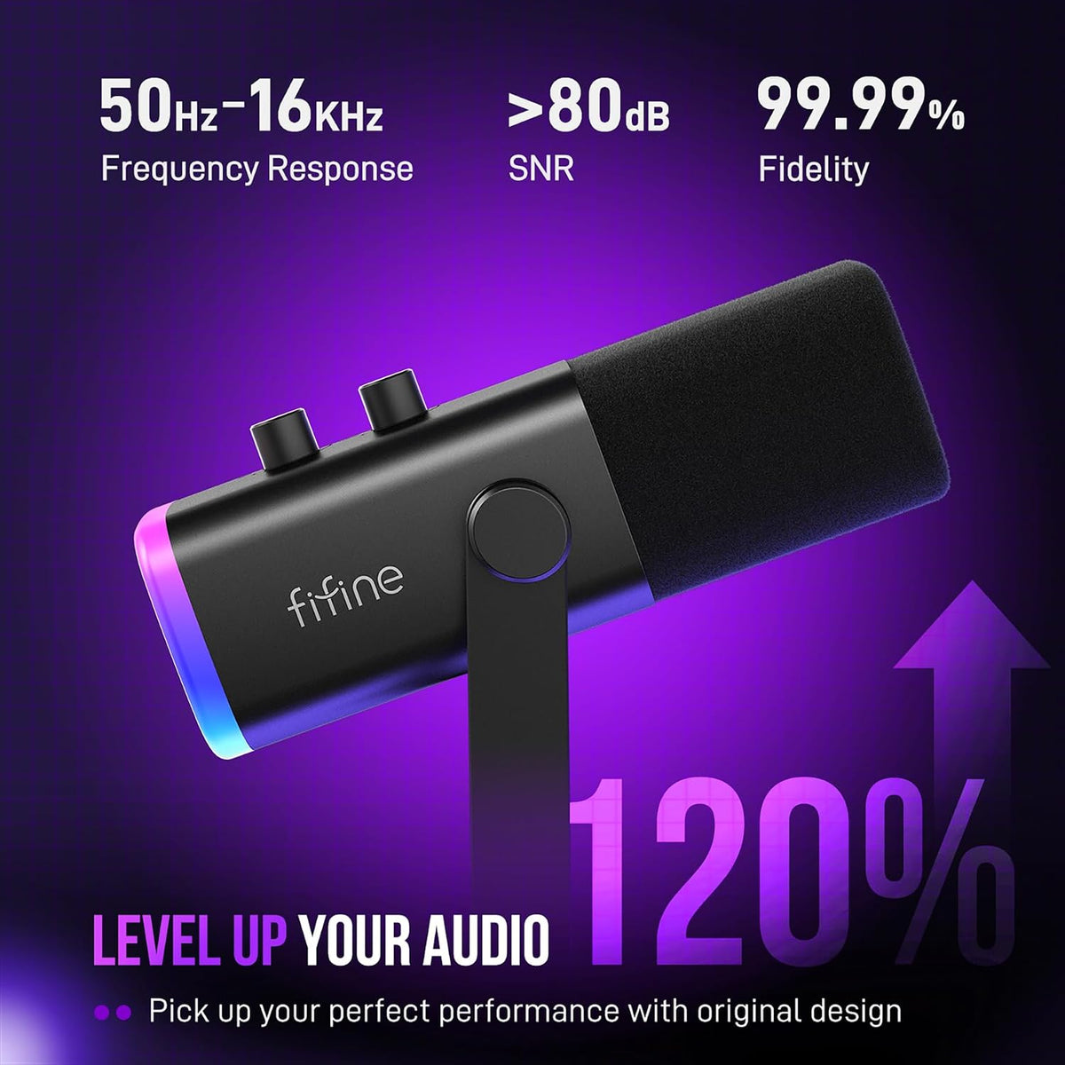 FIFINE AmpliGame AM8T XLR/USB Gaming Microphone Kit – 3 Colors - Flex Gamingproduct_type