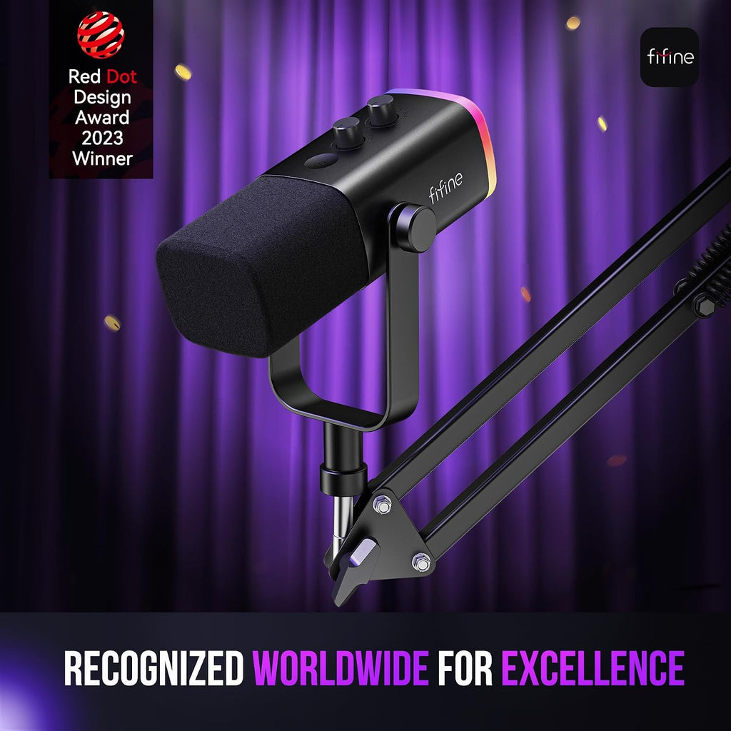 FIFINE AmpliGame AM8T XLR/USB Gaming Microphone Kit – 3 Colors - Flex Gamingproduct_type