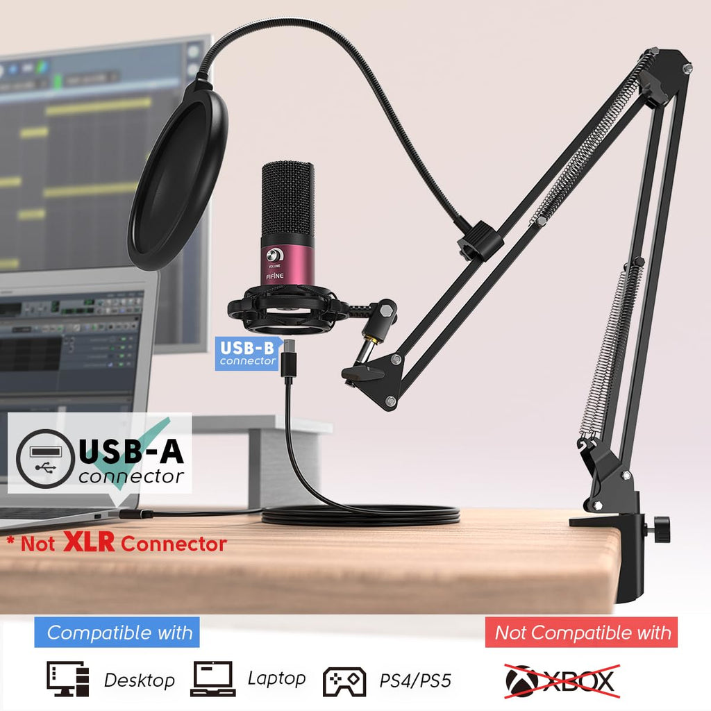 FIFINE T669 Studio Condenser USB Microphone Kit – 5 Colors - Flex Gamingproduct_type