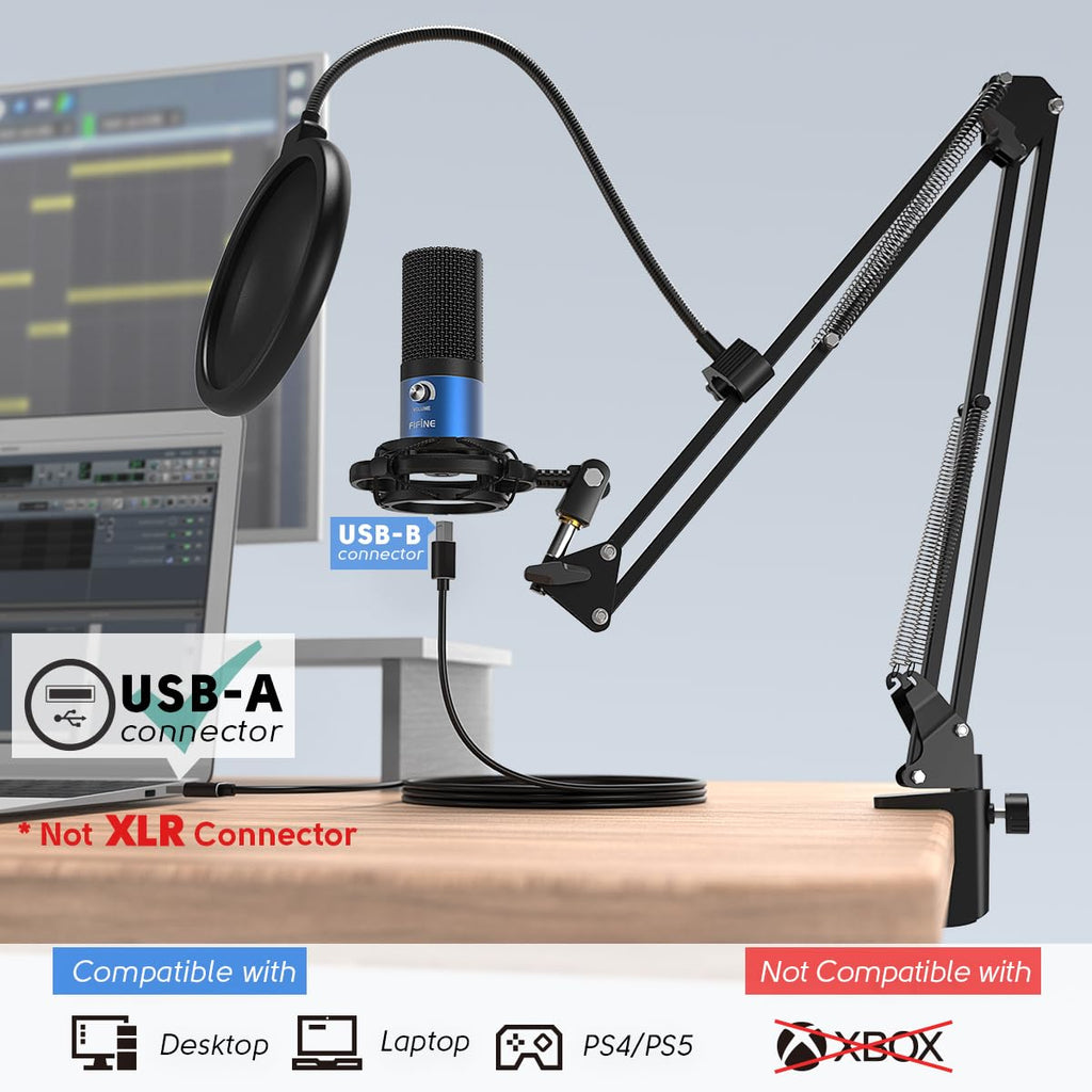 FIFINE T669 Studio Condenser USB Microphone Kit – 5 Colors - Flex Gamingproduct_type