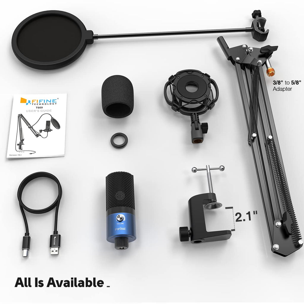 FIFINE T669 Studio Condenser USB Microphone Kit – 5 Colors - Flex Gamingproduct_type