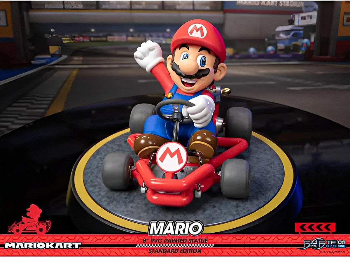 First 4 Figures Mario Kart – Mario PVC Statue (Standard Edition) - Flex Gamingproduct_type