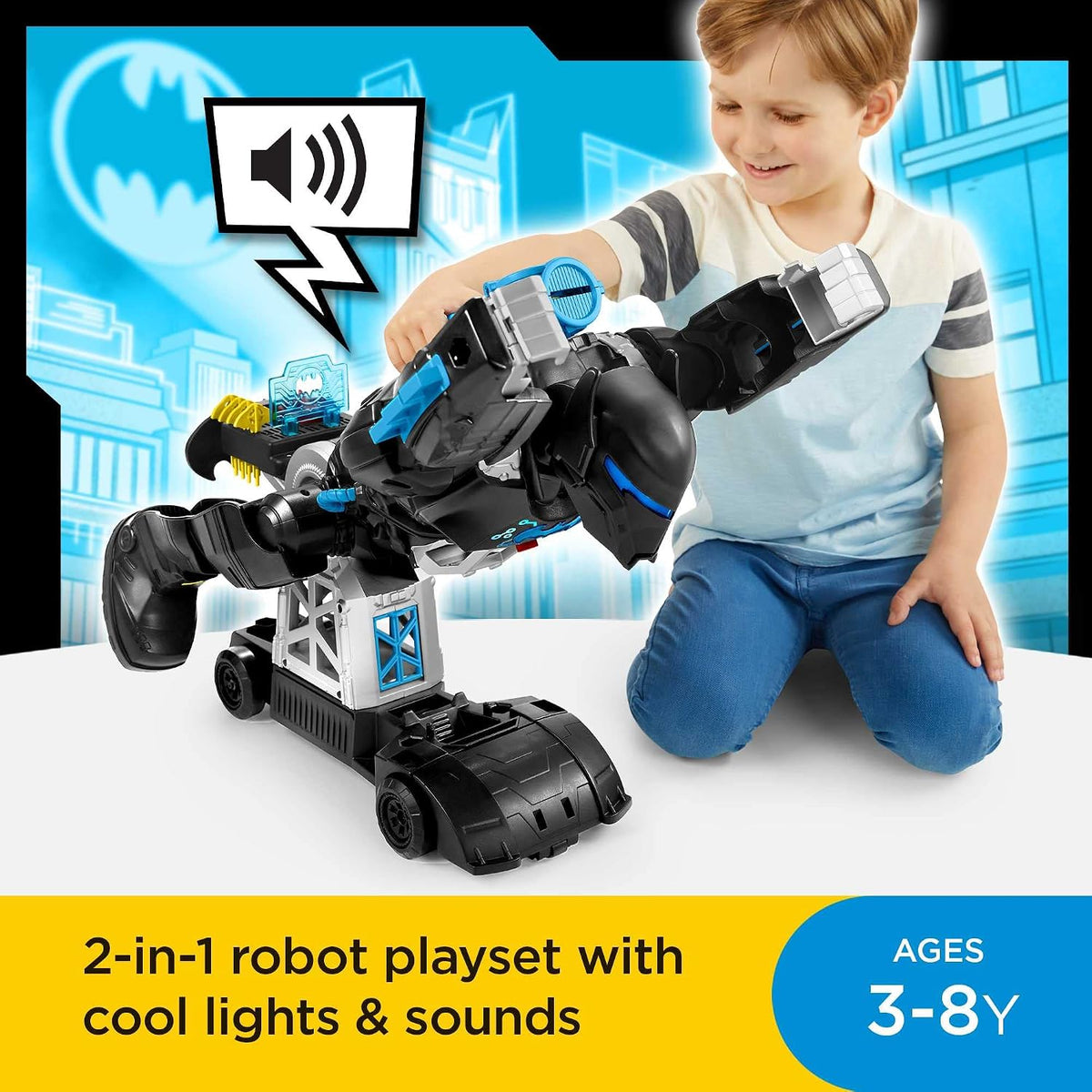 Fisher-Price Imaginext DC Batman Bat-Tech Batbot Playset – 24" - Flex Gamingproduct_type