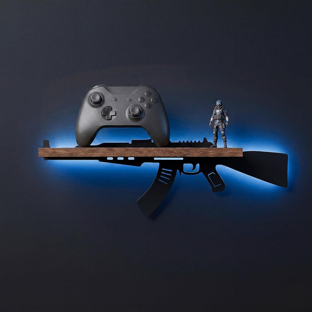 FNYDOX Gun-Shaped LED Floating Shelf Gaming Room Decor – 3 Styles - Flex Gamingproduct_type