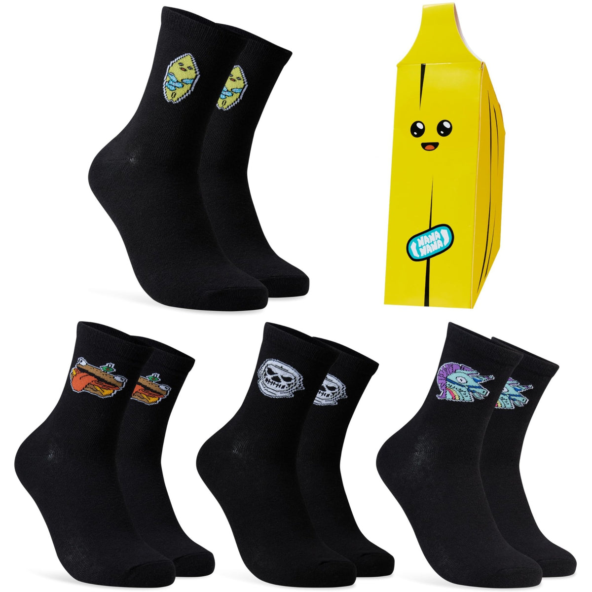 Fortnite Gaming Calf Socks 4-Pack – Sizes 5–9 & 8–12 - Flex Gamingproduct_type
