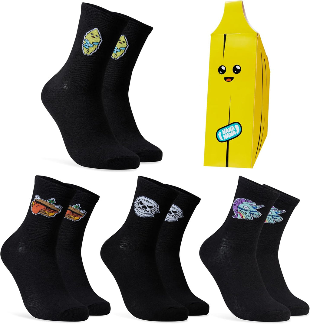 Fortnite Gaming Calf Socks 4-Pack – Sizes 5–9 & 8–12 - Flex Gamingproduct_type