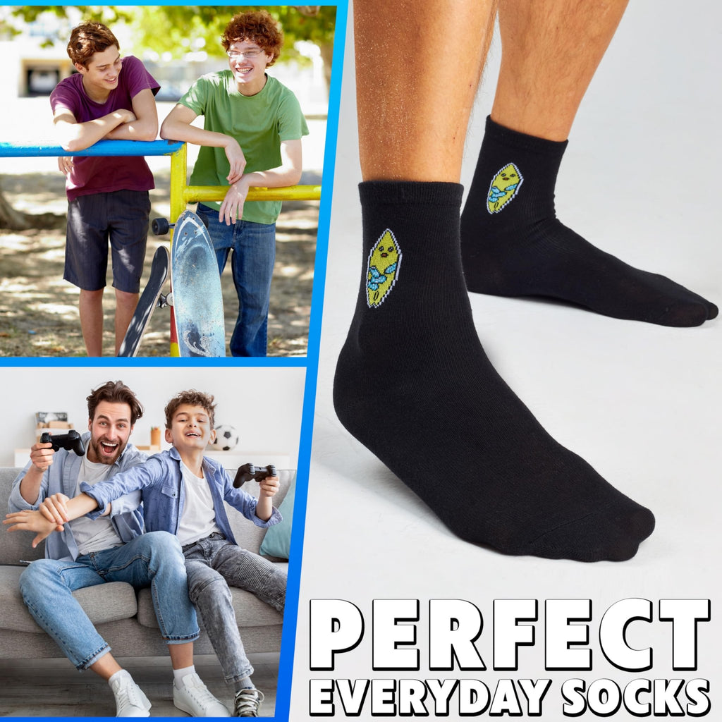 Fortnite Gaming Calf Socks 4-Pack – Sizes 5–9 & 8–12 - Flex Gamingproduct_type