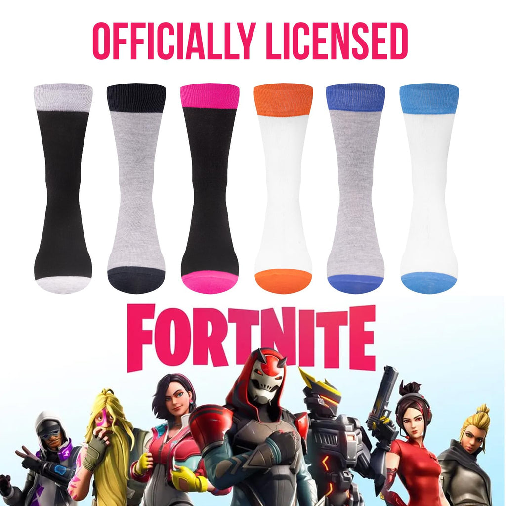 Fortnite High Socks 6-Pack – 2 Sizes & 5 Styles - Flex Gamingproduct_type