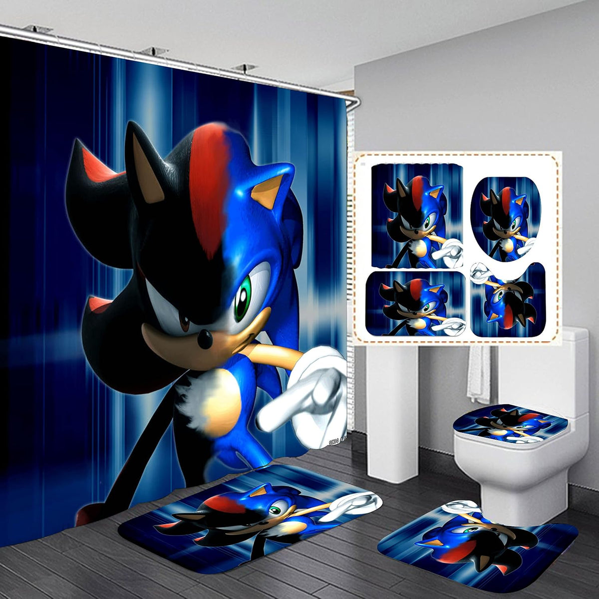 Frameless Super Sonic Bathroom Set, 4 Pieces - Flex Gamingproduct_type