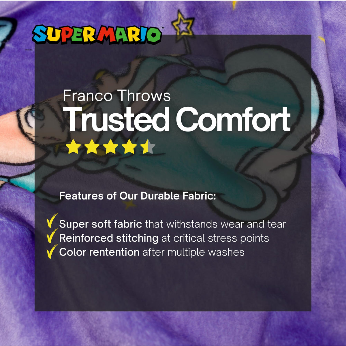 Franco Character Throw Blanket – 3 Sizes & 23 Designs - Flex Gamingproduct_type