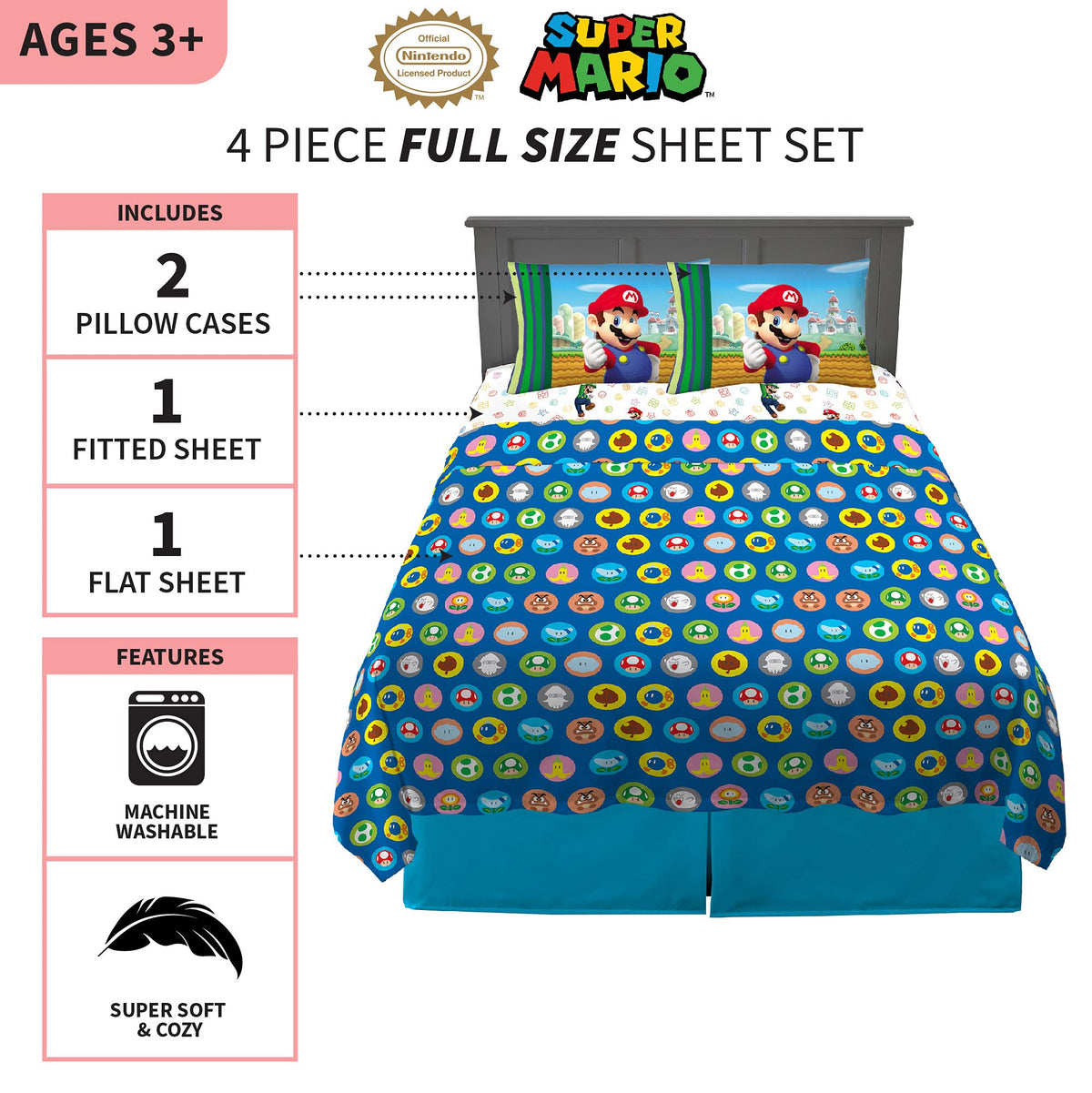 Franco Licensed Character Sheet Set – 3 Sizes & 25 Designs - Flex Gamingproduct_type