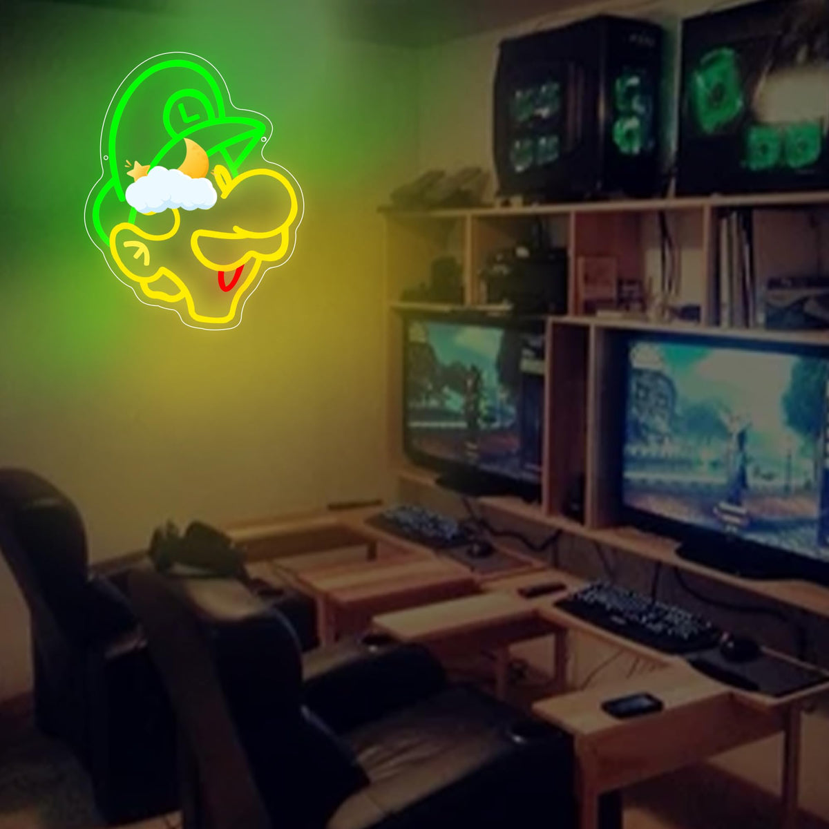FTMGGDG Gaming Sword & Shield LED Sign – 4 Styles - Flex Gamingproduct_type