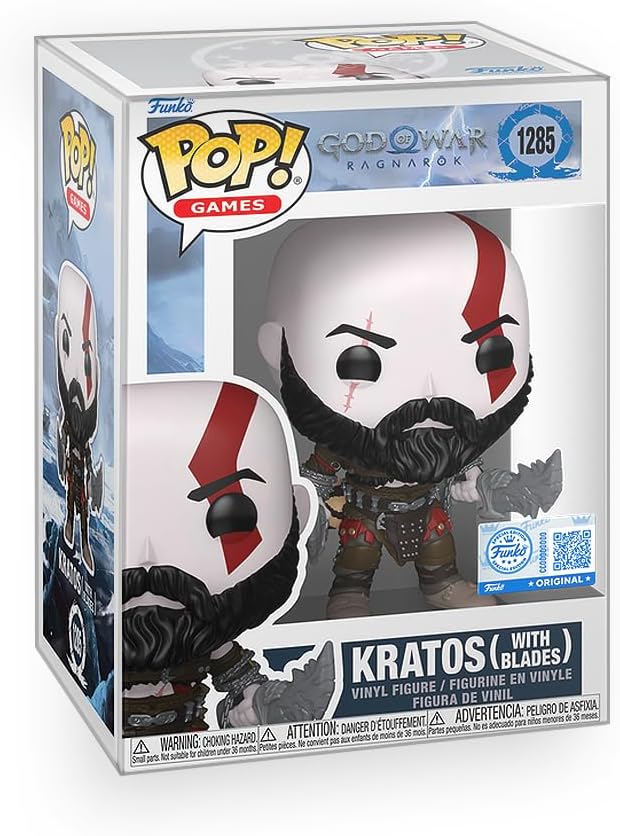 Funko POP Games: God of War Ragnarök – Kratos with Blades + Box Protector - Flex Gamingproduct_type
