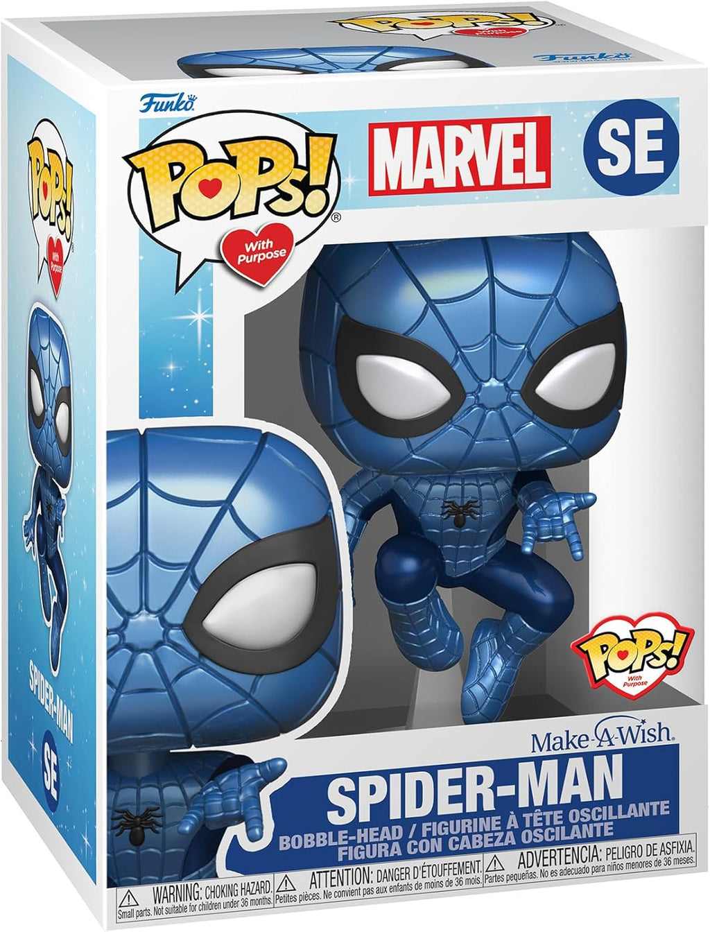 Funko POP! Marvel Make-A-Wish Spider-Man Metallic - Flex Gamingproduct_type