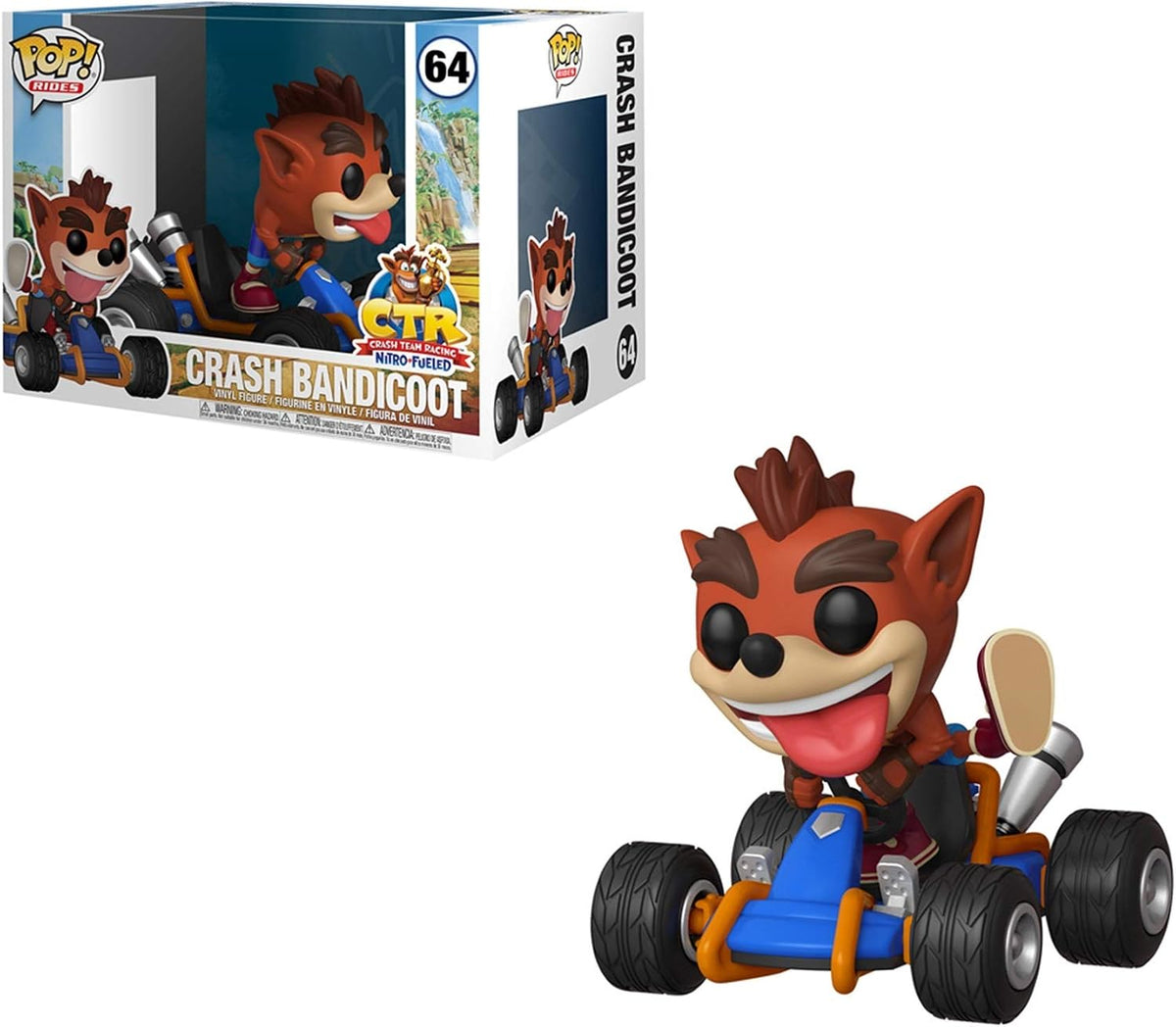 Funko POP! Rides Crash Team Racing – Crash Bandicoot Vinyl Figure - Flex Gamingproduct_type