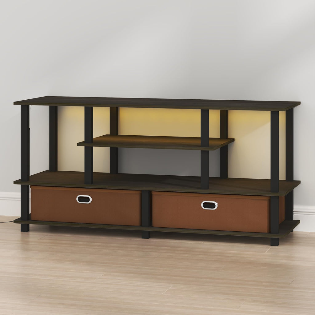 Furinno Turn-N-Tube Toolless 3-Tier TV Stand for 50" TV – 8 Colors - Flex Gamingproduct_type