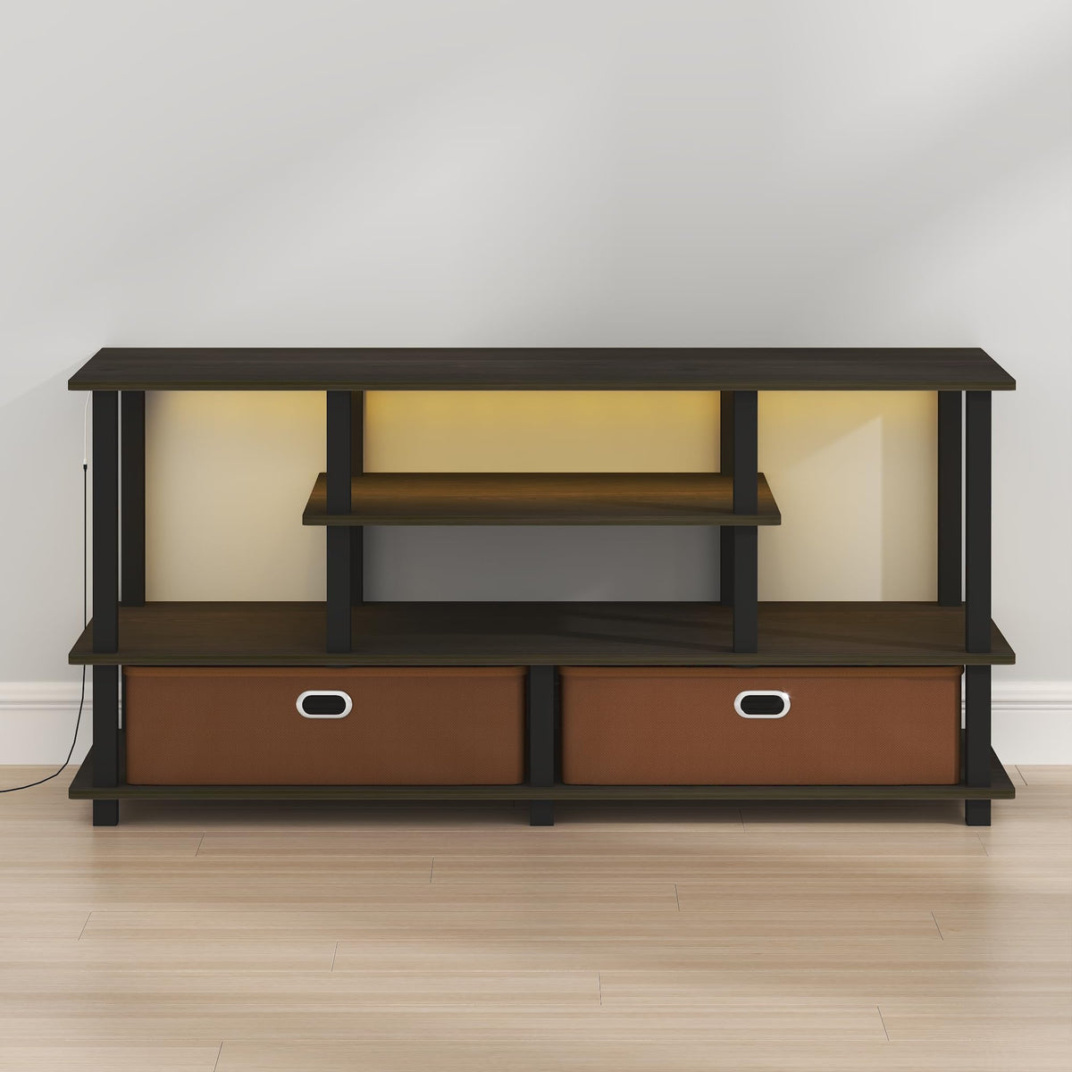 Furinno Turn-N-Tube Toolless 3-Tier TV Stand for 50" TV – 8 Colors - Flex Gamingproduct_type
