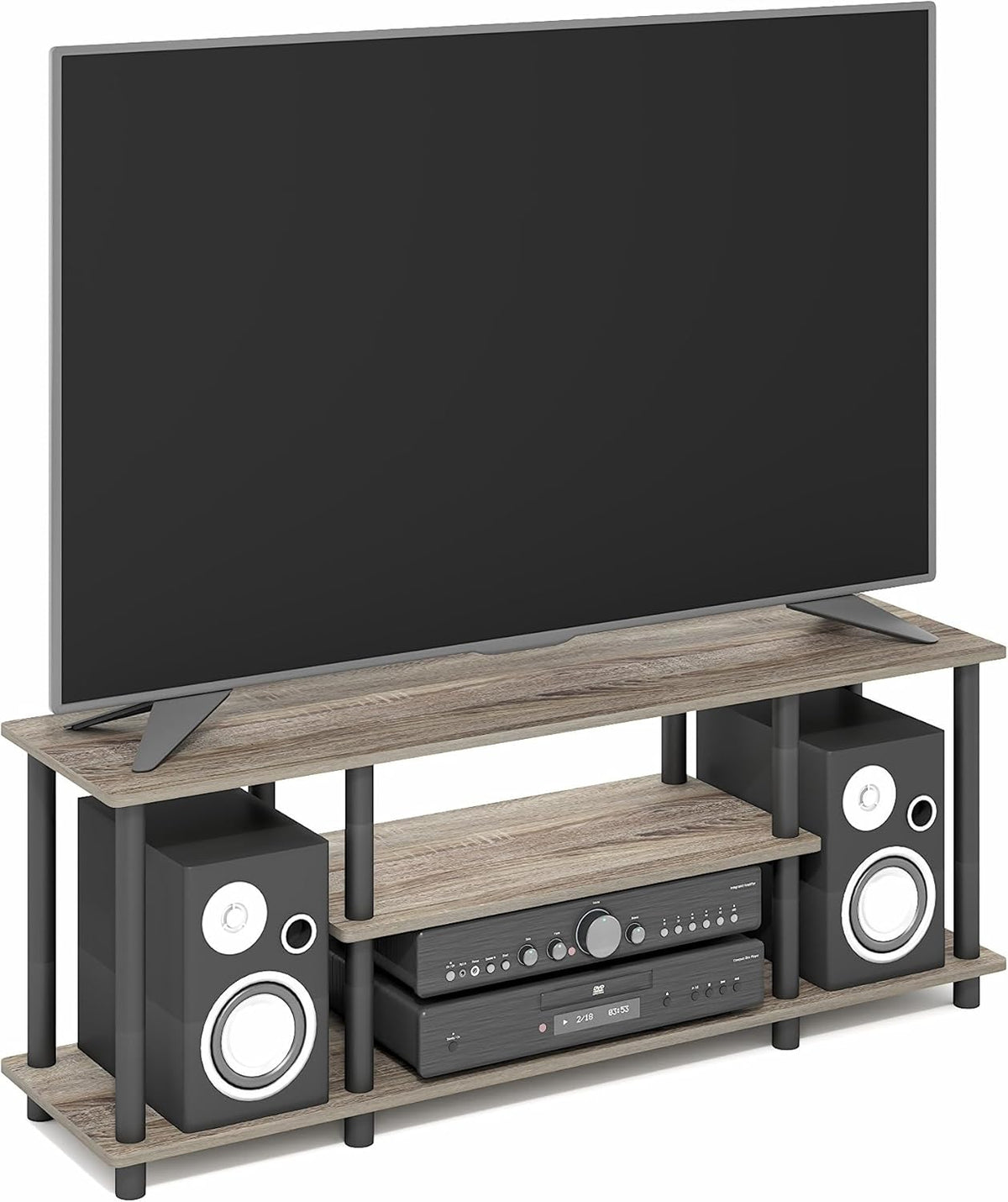Furinno Turn-N-Tube Toolless 3-Tier TV Stand for 50" TV – 8 Colors - Flex Gamingproduct_type