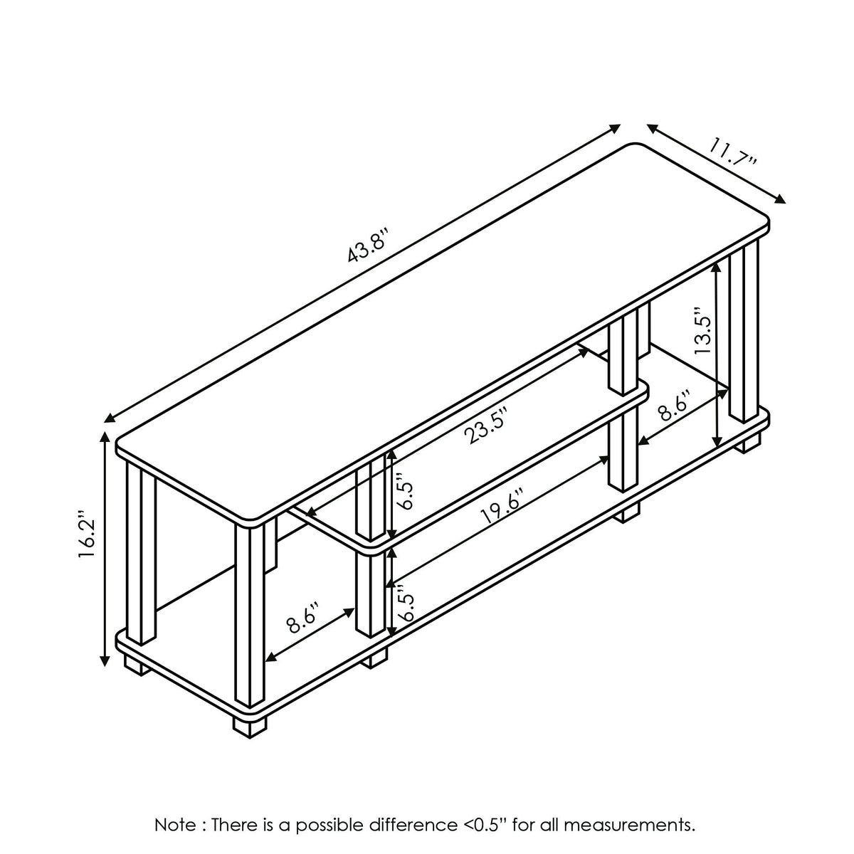 Furinno Turn-N-Tube TV Stand – 8 Configurations & 14 Colors - Flex Gamingproduct_type