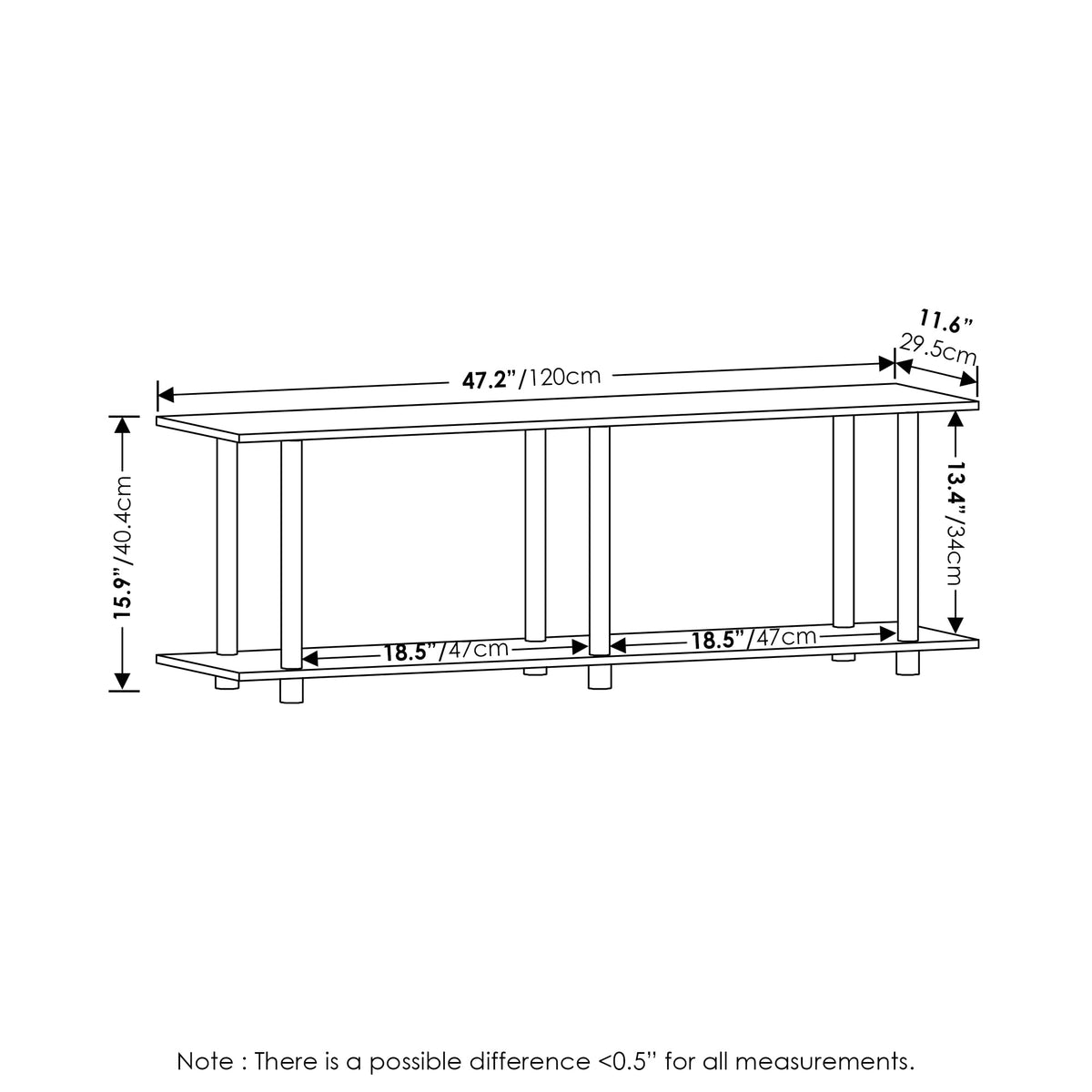 Furinno Turn-N-Tube TV Stand – 8 Configurations & 14 Colors - Flex Gamingproduct_type