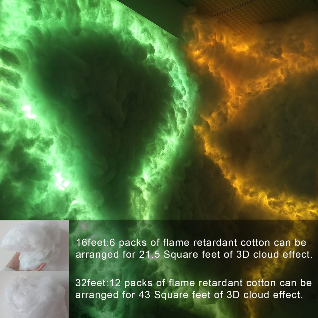 Fusehome 3D Cotton Thundercloud RGB LED Light – 2 Sizes - Flex Gamingproduct_type