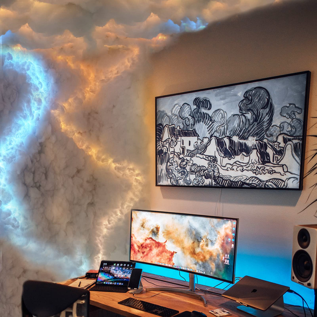 Fusehome 3D Cotton Thundercloud RGB LED Light – 2 Sizes - Flex Gamingproduct_type