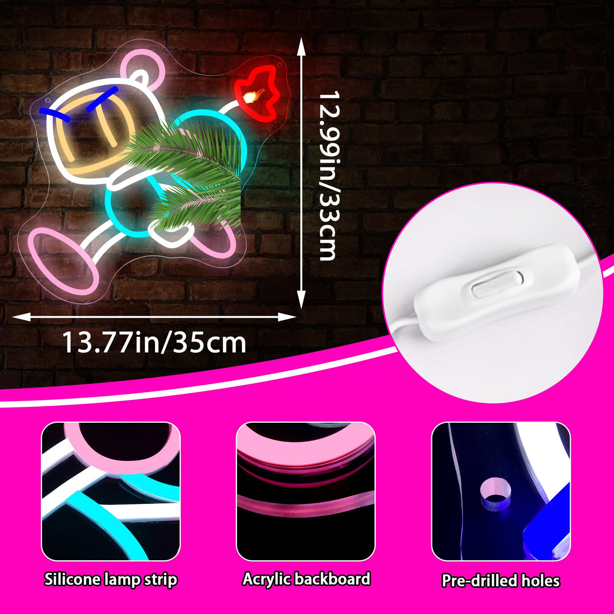 Fuzuneli Anime LED Neon Sign – 8 styles - Flex Gamingproduct_type