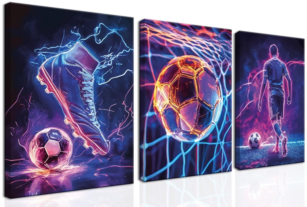 Game Room Decor Posters Set of 3 – Neon Gaming Wall Art – 2 Sizes & 10 Designs - Flex Gamingproduct_type