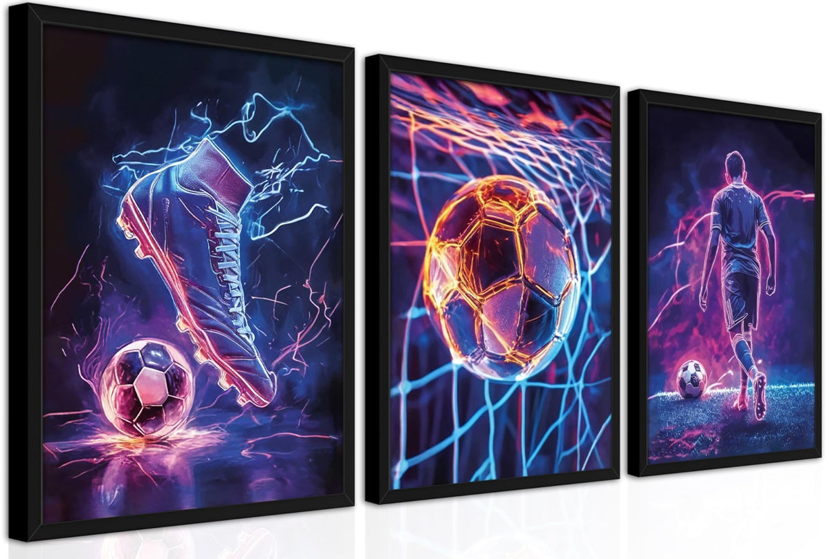 Game Room Decor Posters Set of 3 – Neon Gaming Wall Art – 2 Sizes & 10 Designs - Flex Gamingproduct_type