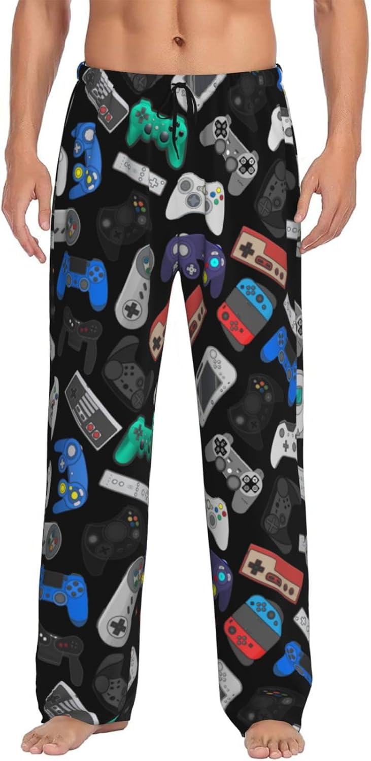Gaming Print Lounge Pants with Pockets – 5 Designs & 6 Sizes - Flex Gamingproduct_type
