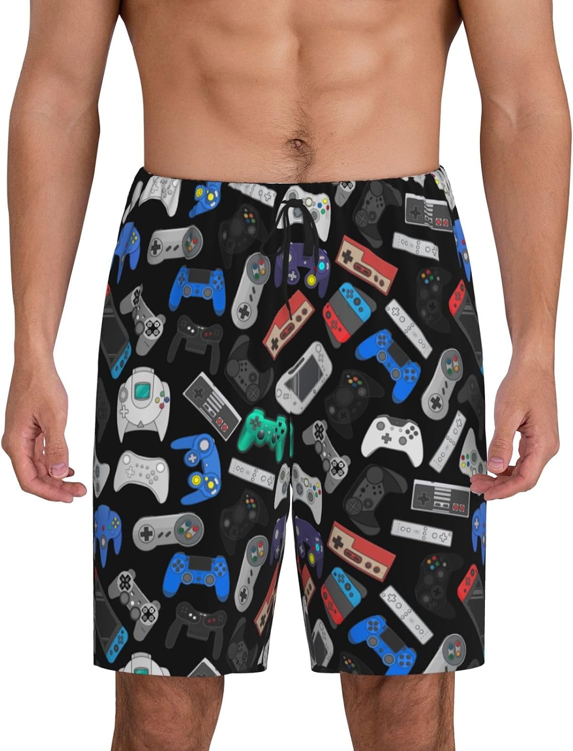 Gaming Print Lounge Shorts with Pockets – 2 Designs & 7 Sizes - Flex Gamingproduct_type