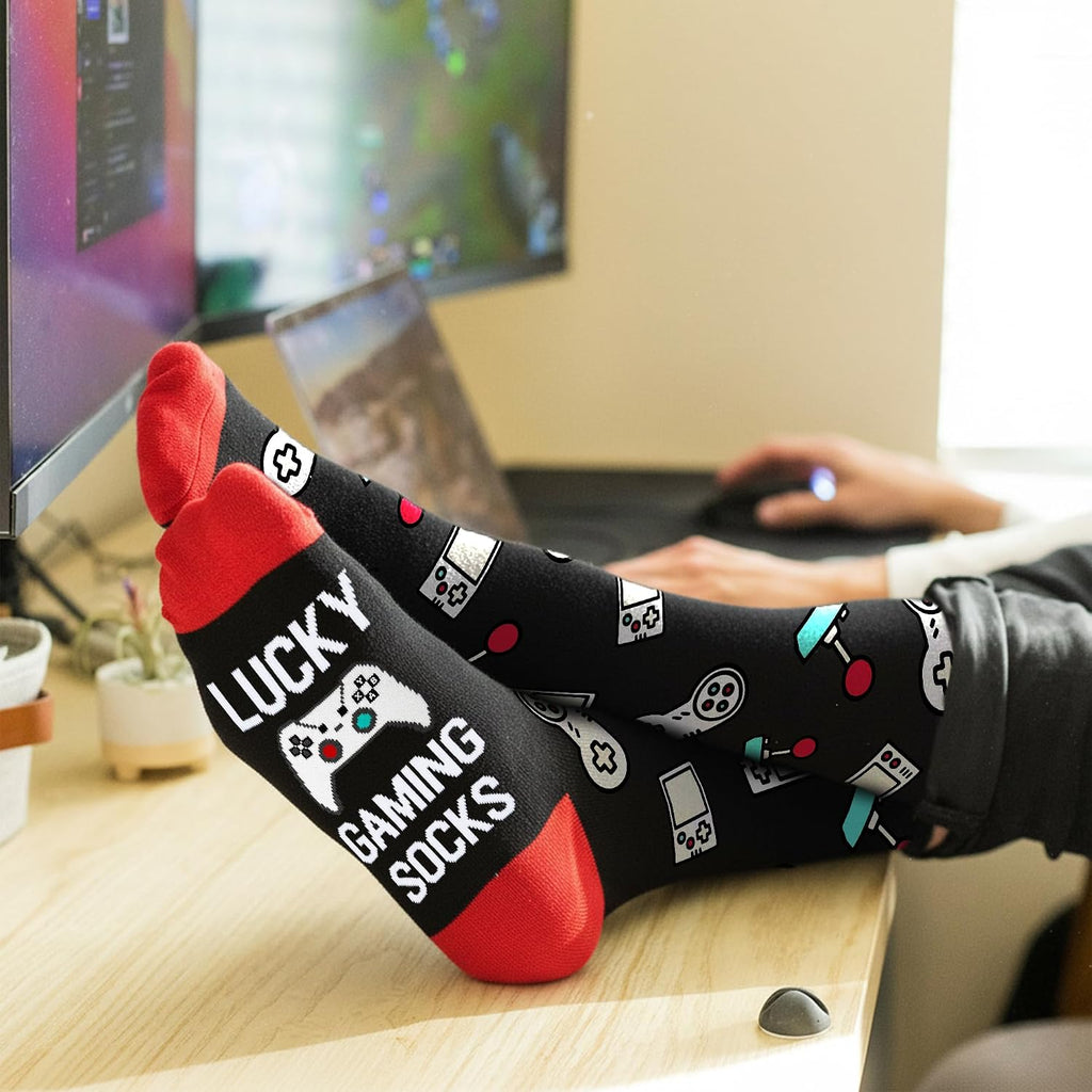 Gaming Themed Socks – Gamer Gift, One Size Fits Most - Flex Gamingproduct_type