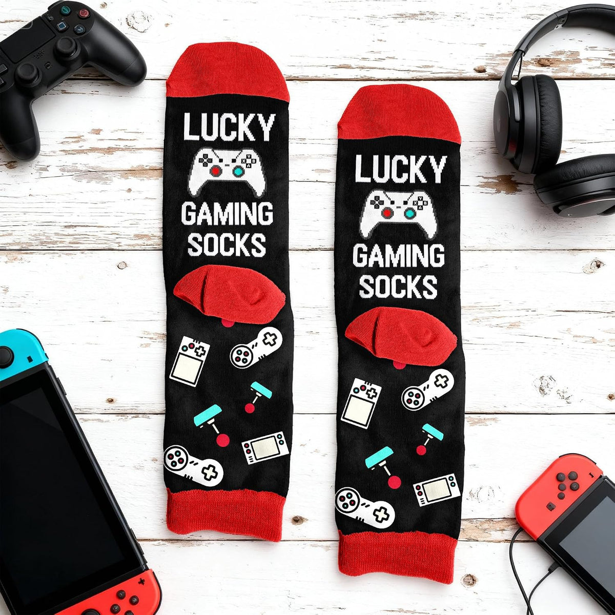 Gaming Themed Socks – Gamer Gift, One Size Fits Most - Flex Gamingproduct_type