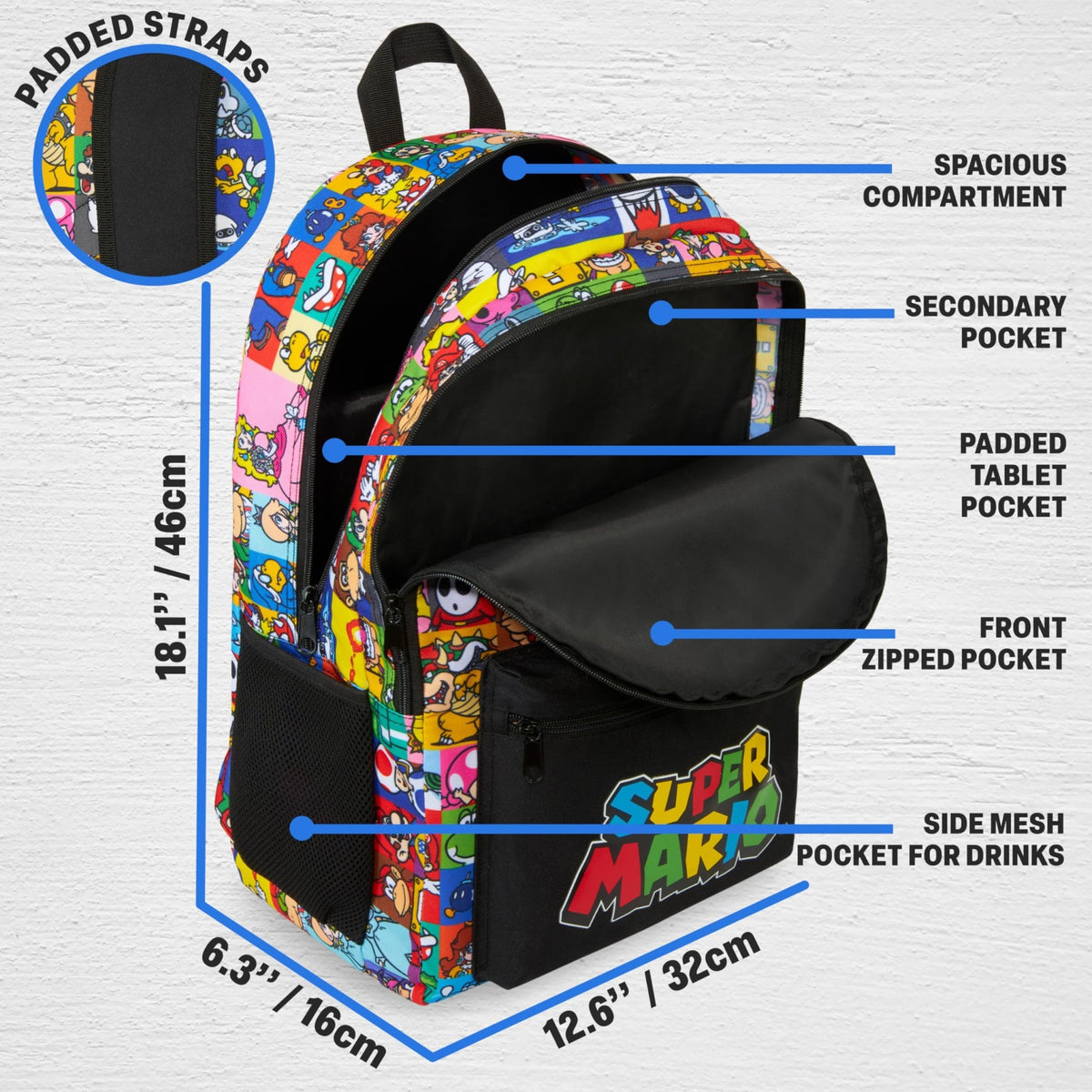 Get Trend Fortnite & Super Mario Kids Backpack – 4 Colors - Flex Gamingproduct_type