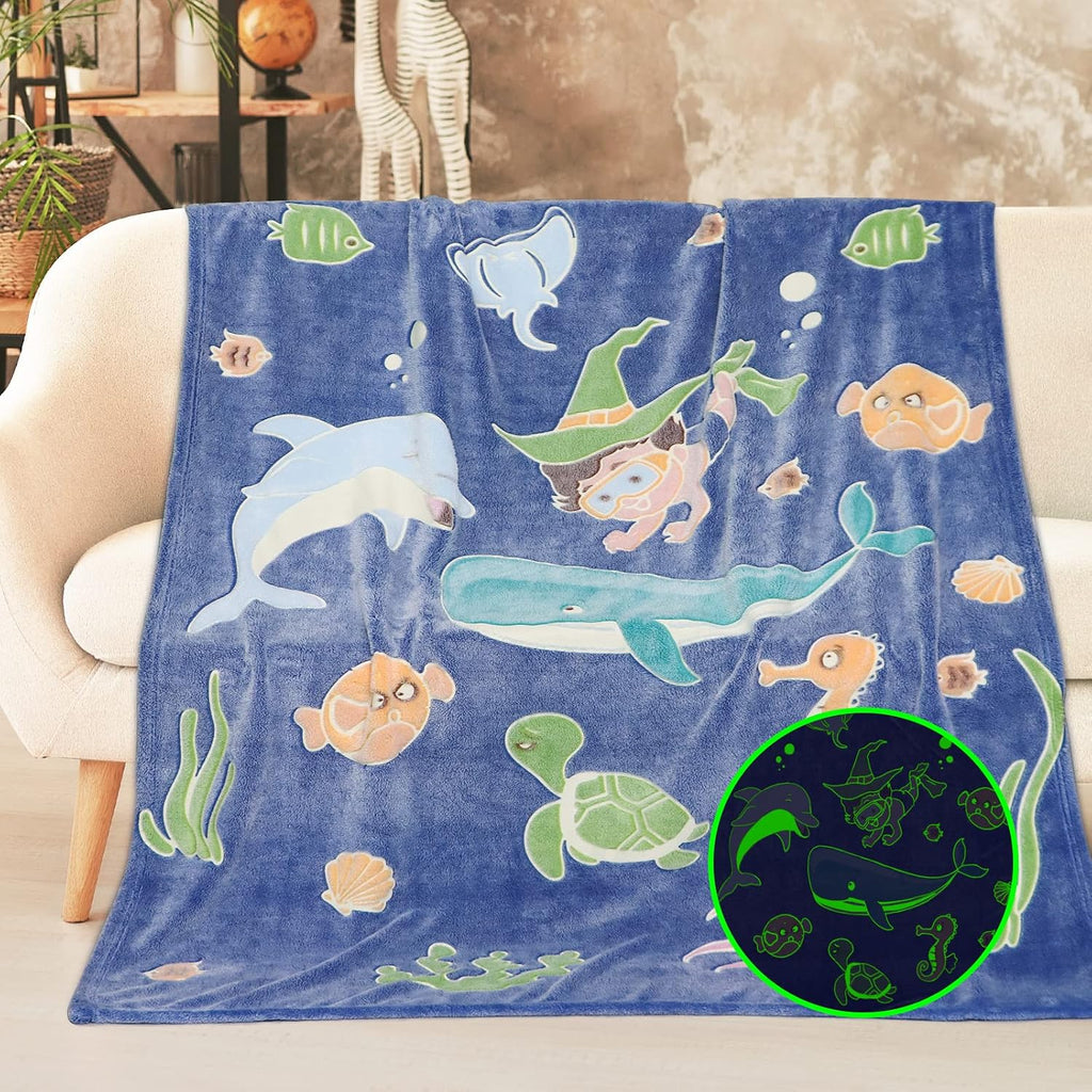 Gitrat Glow in the Dark Gaming Blanket – 7 Colors & 6 Sizes - Flex Gamingproduct_type