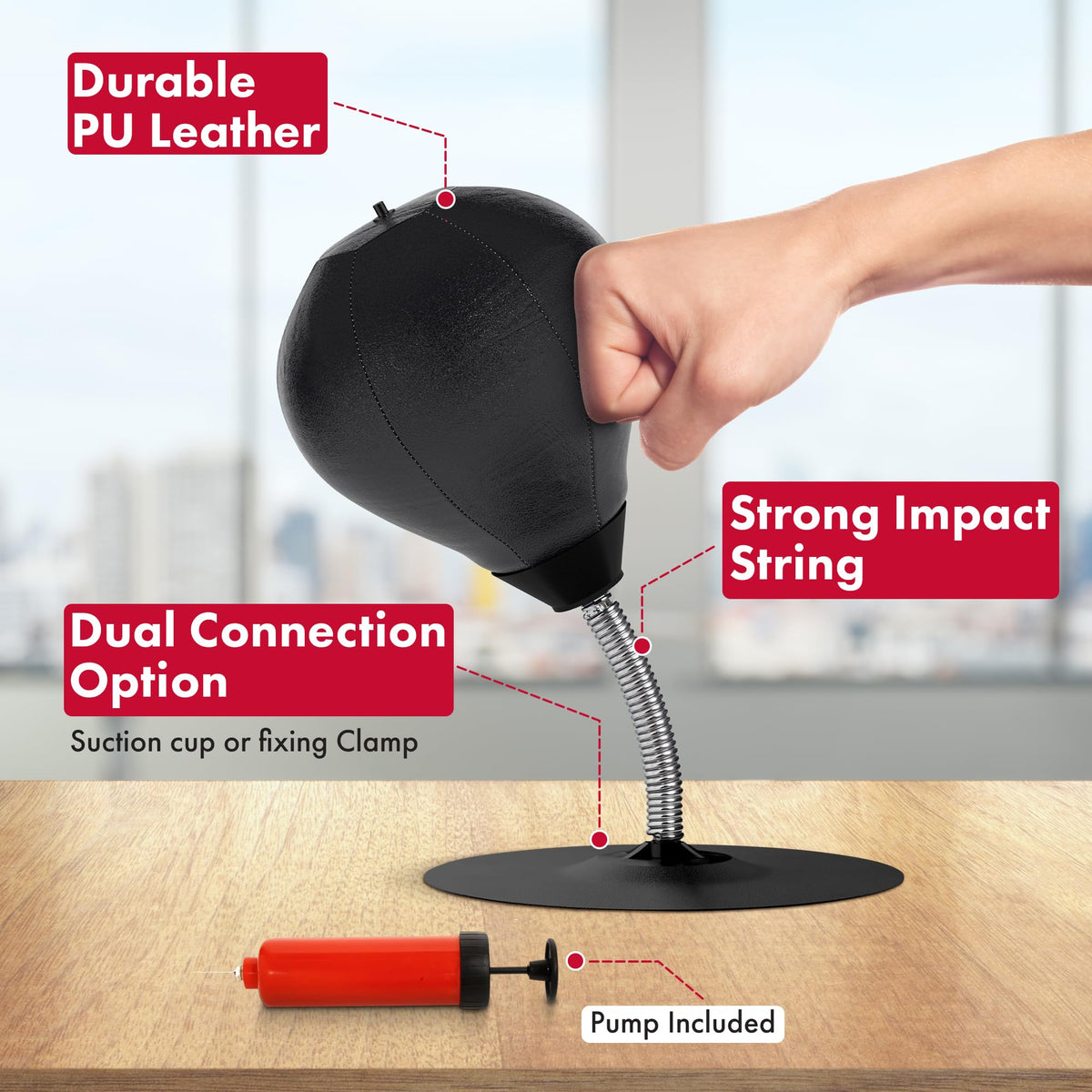 GLACIAL Desktop Stress Relief Punching Bag – 3 Colors - Flex Gamingproduct_type